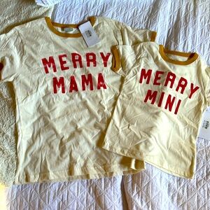 Merry Mama & Merry Mini Christmas Tees